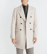 Manteau croisé beige - IZAC