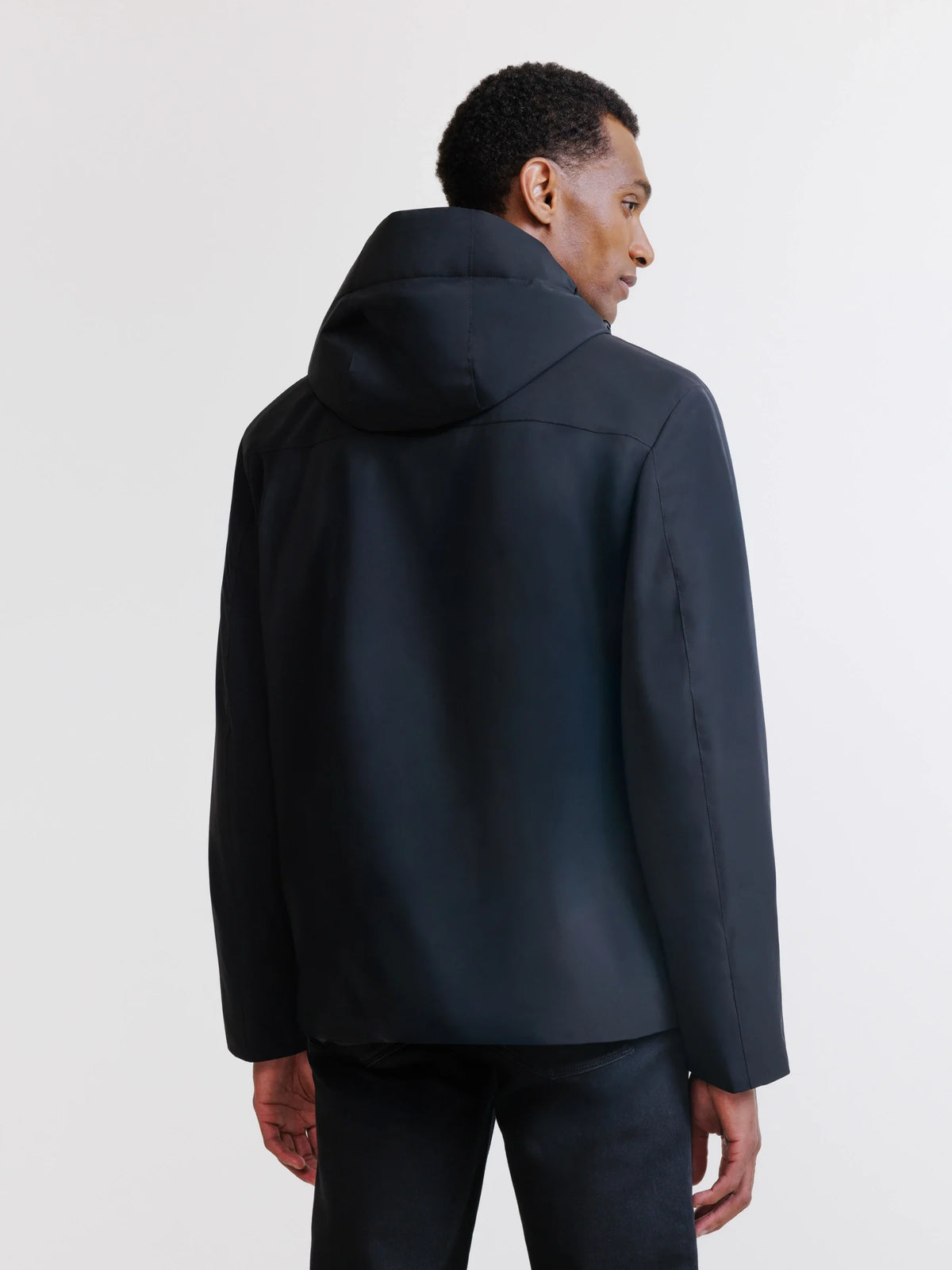 Blouson à capuche noir - IZAC