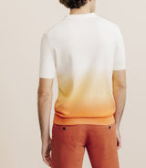 Polo en maille dégradé pêche - IZAC