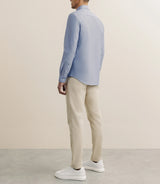 Chemise droite oxford marine - IZAC