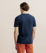 T-shirt col rond marine - IZAC