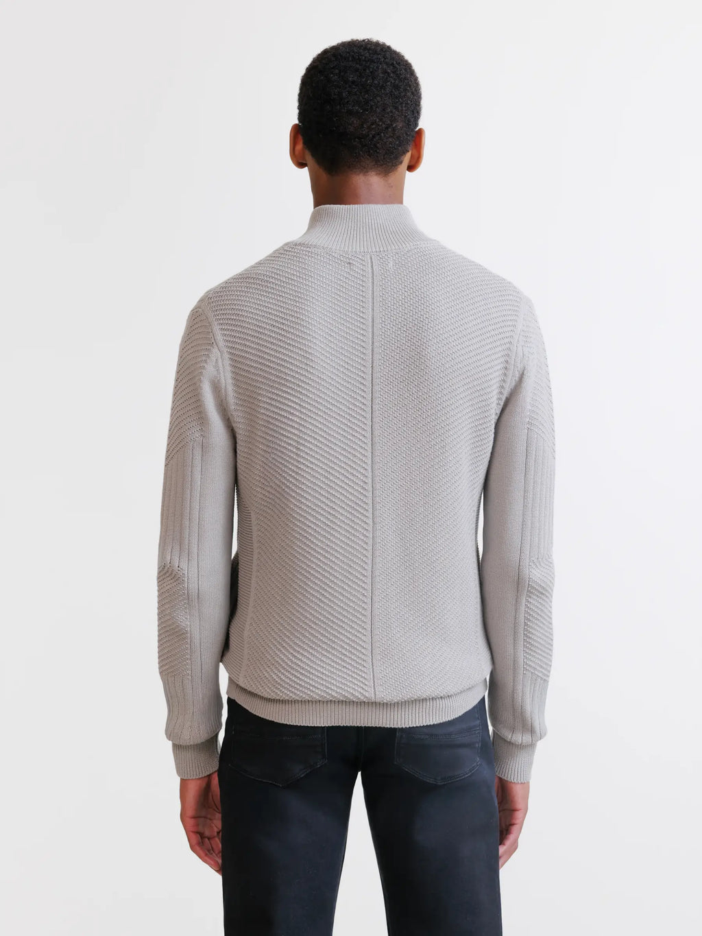 Gilet zippé à jeux de points taupe - IZAC