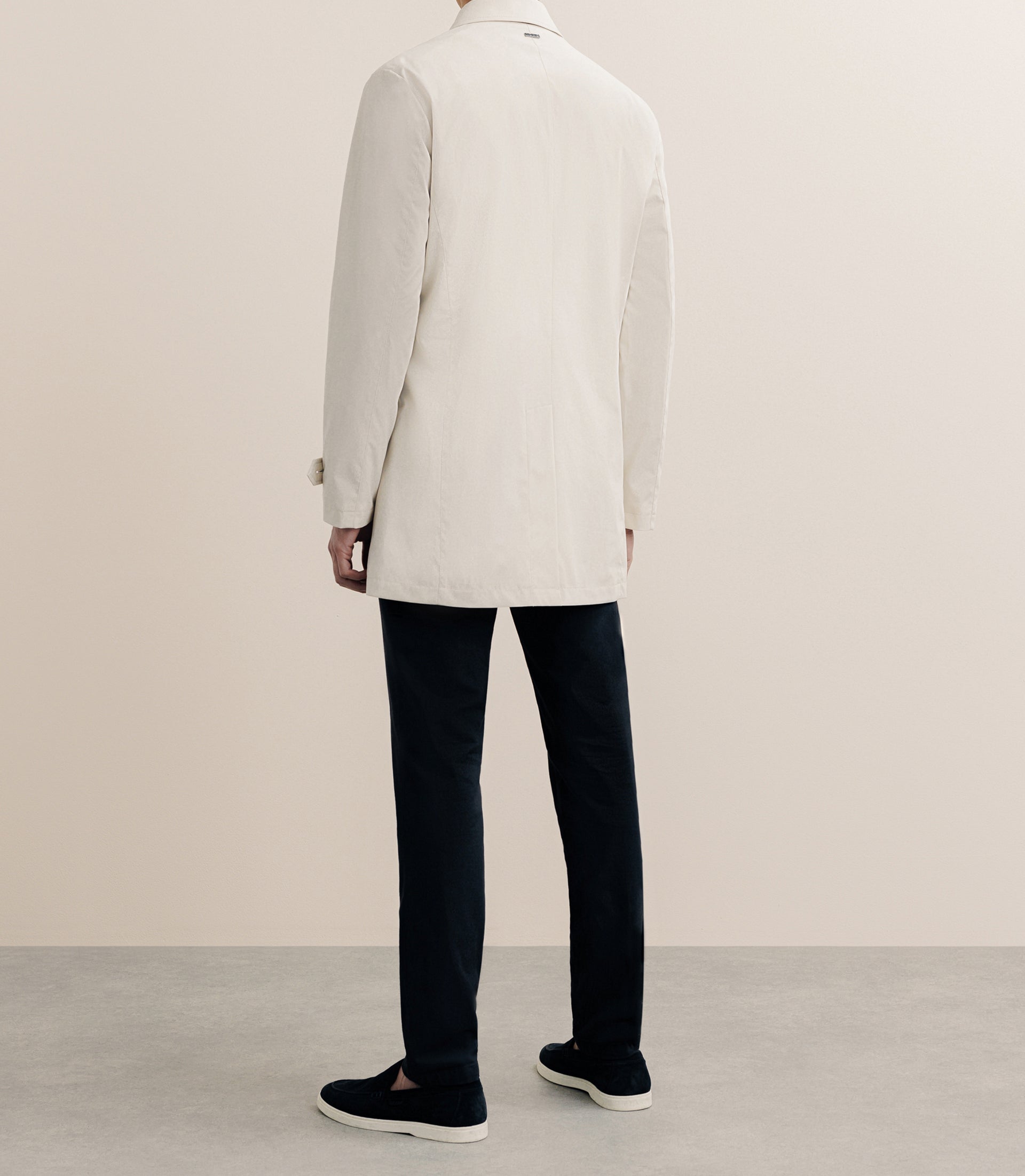 Manteau imperméable court beige - IZAC