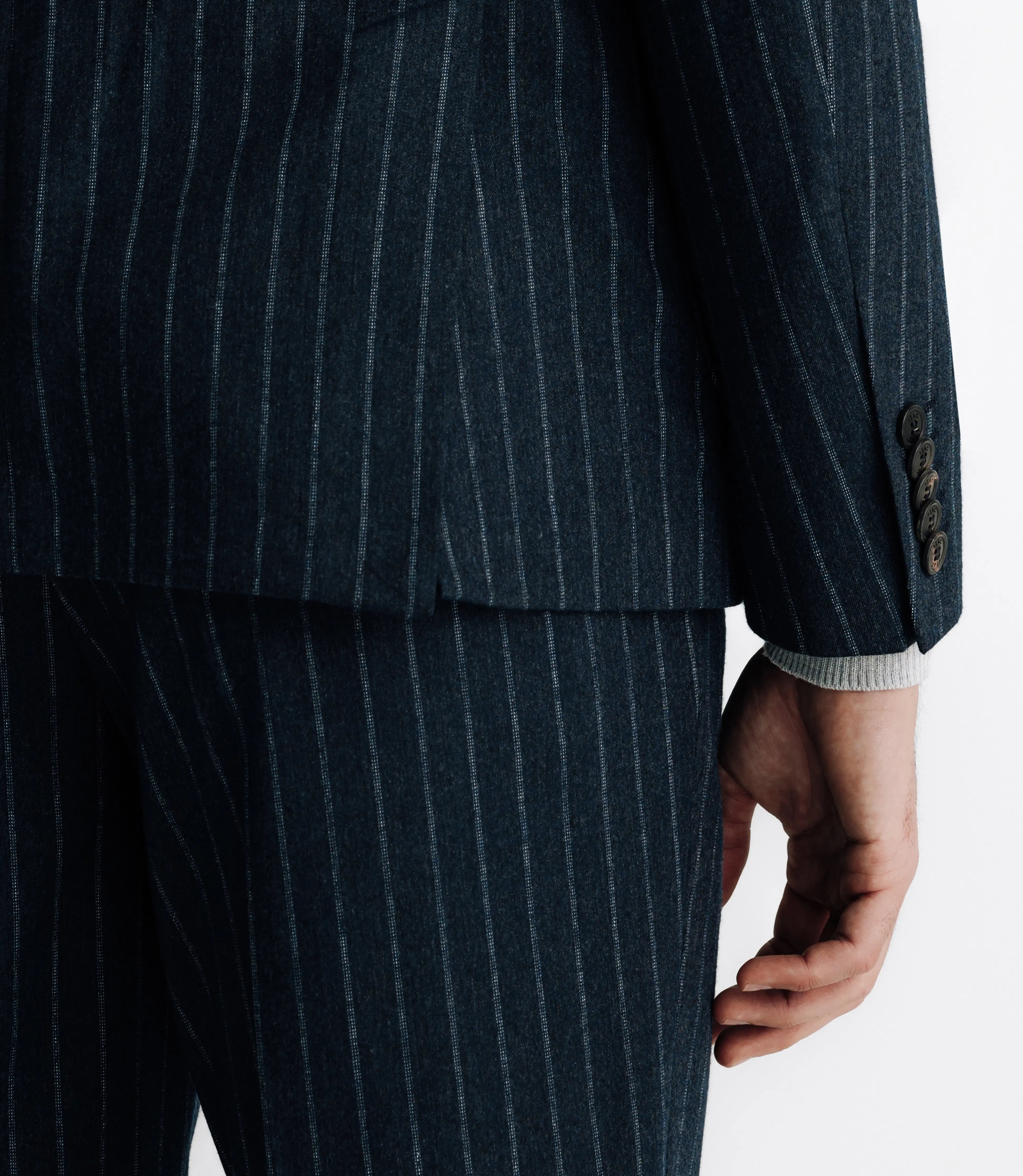 Costume croisé fantaisie bleu - IZAC