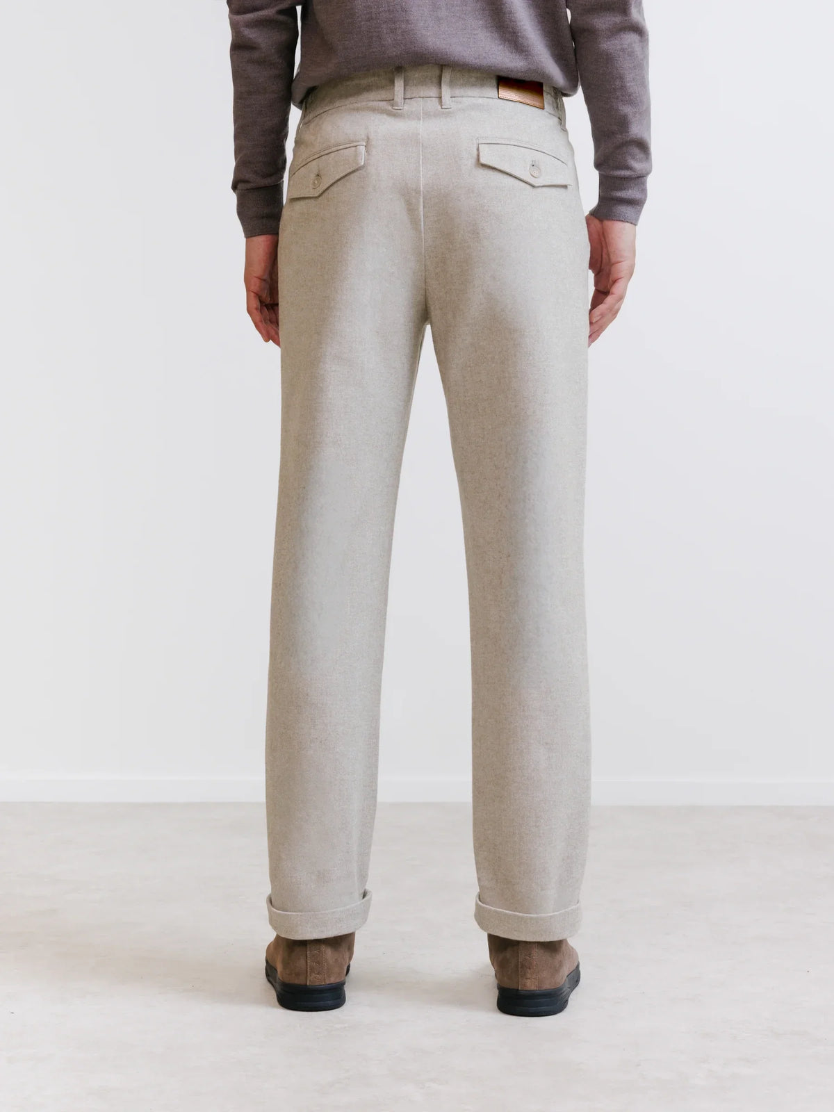 Pantalon flanelle écru - IZAC