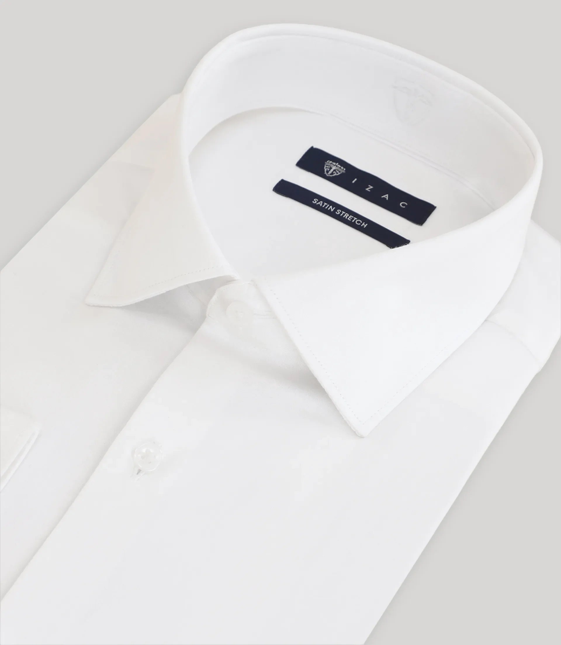 Chemise en satin de coton écru - IZAC