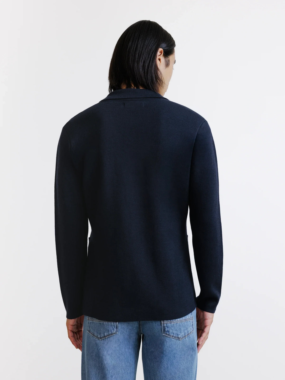 Gilet en maille marine - IZAC
