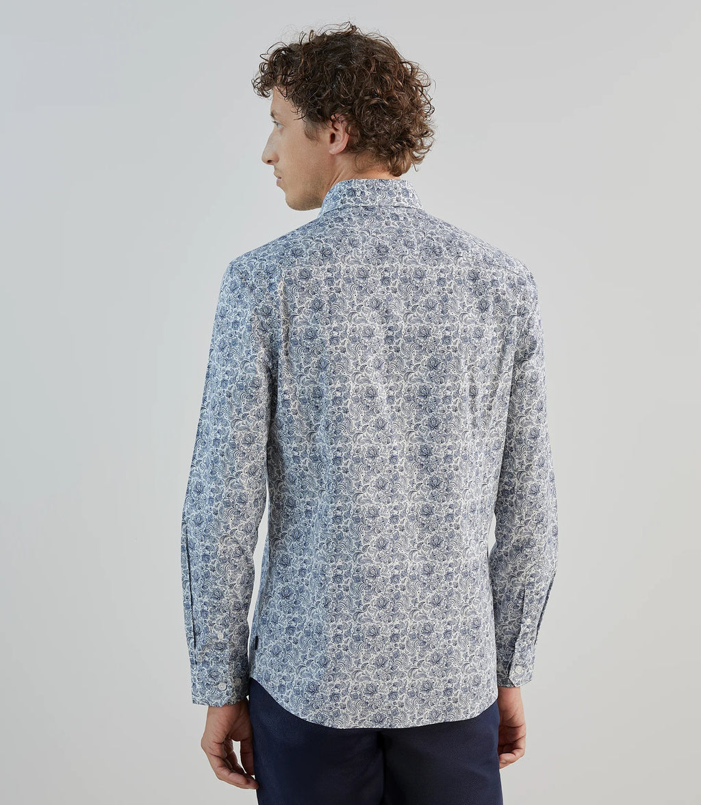 Chemise ville fantaisie blanche - IZAC