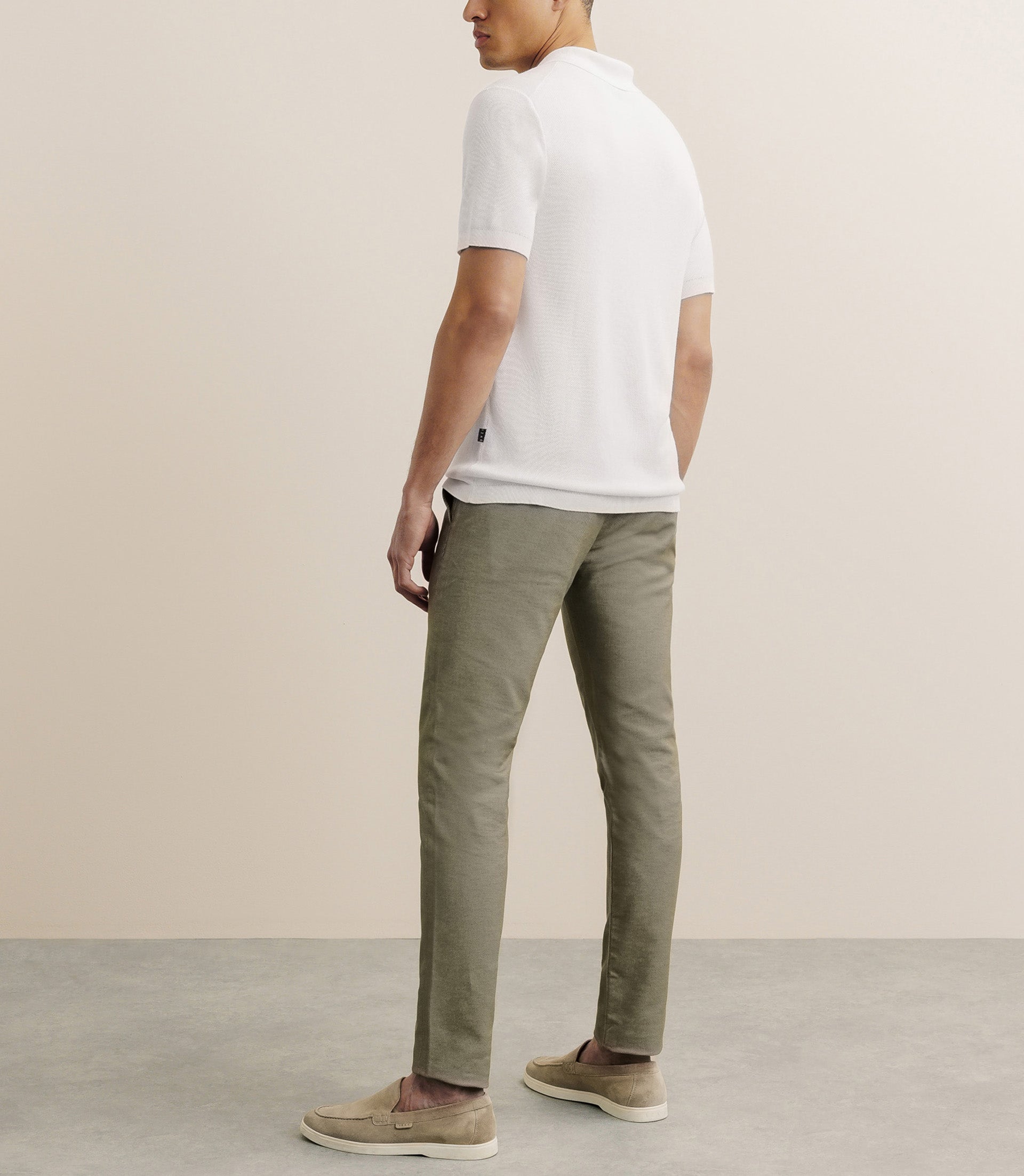 Polo col zip écru - IZAC