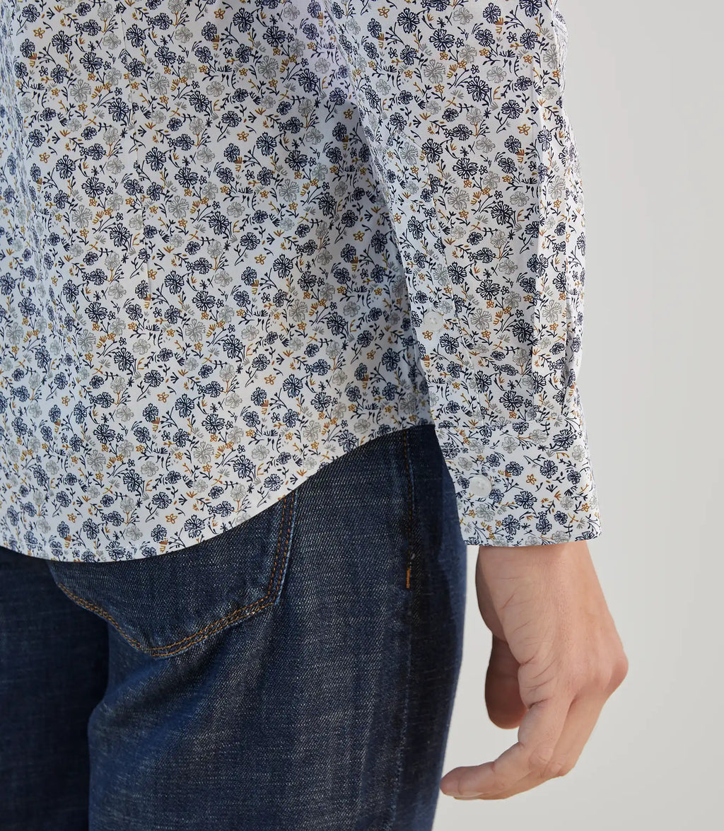 Chemise fantaisie blanche - IZAC
