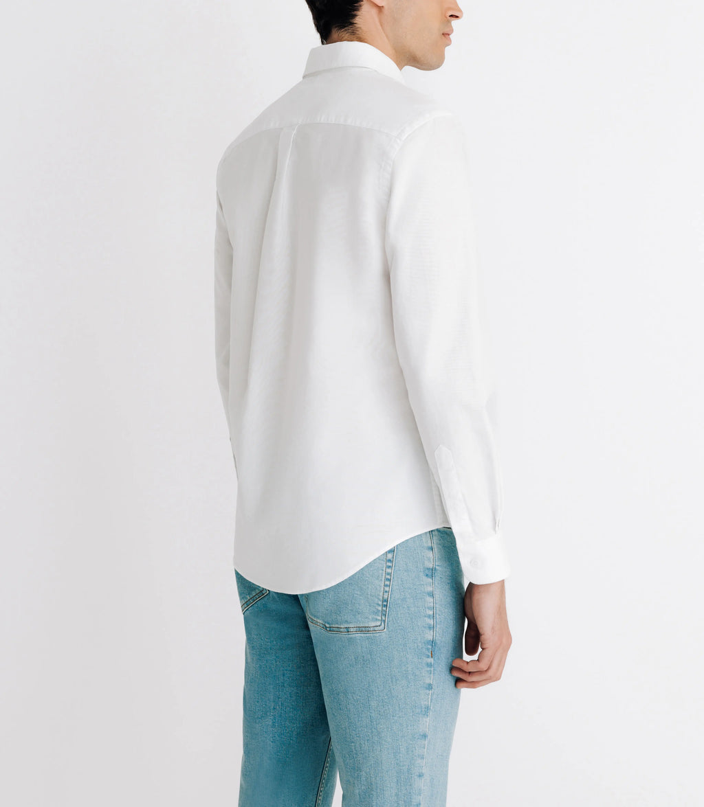 Chemise avec col boutonné blanche - IZAC