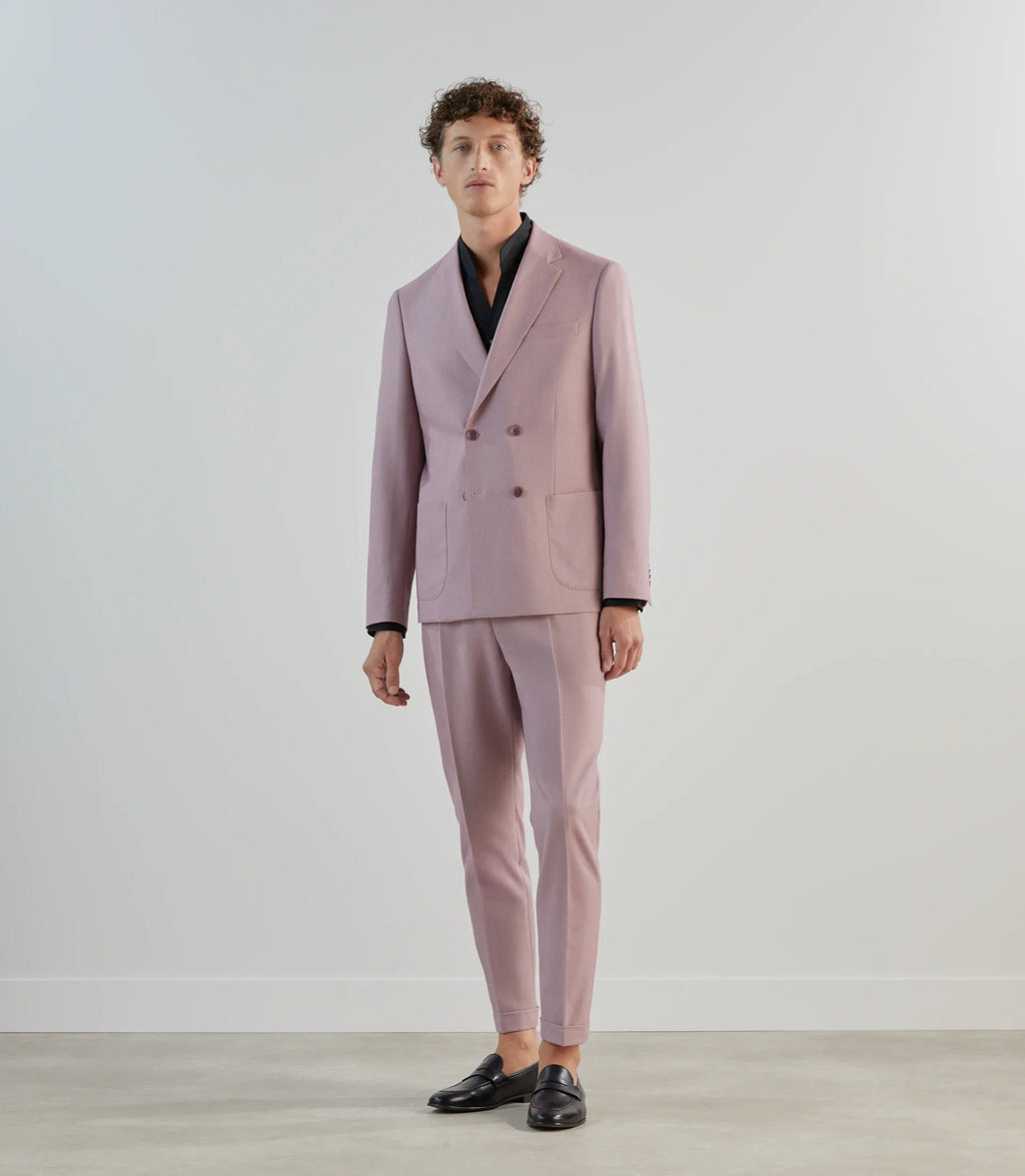 Costume croisé mauve - IZAC