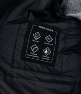 Parka courte avec col montant noir - IZAC