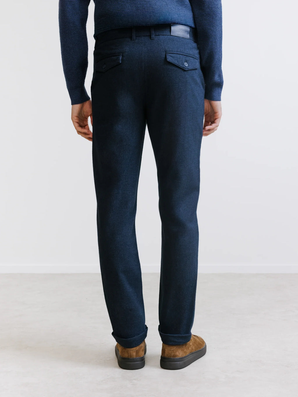 Pantalon flanelle marine - IZAC