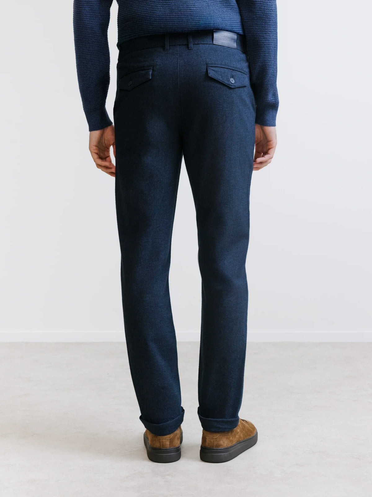 Pantalon flanelle marine - IZAC