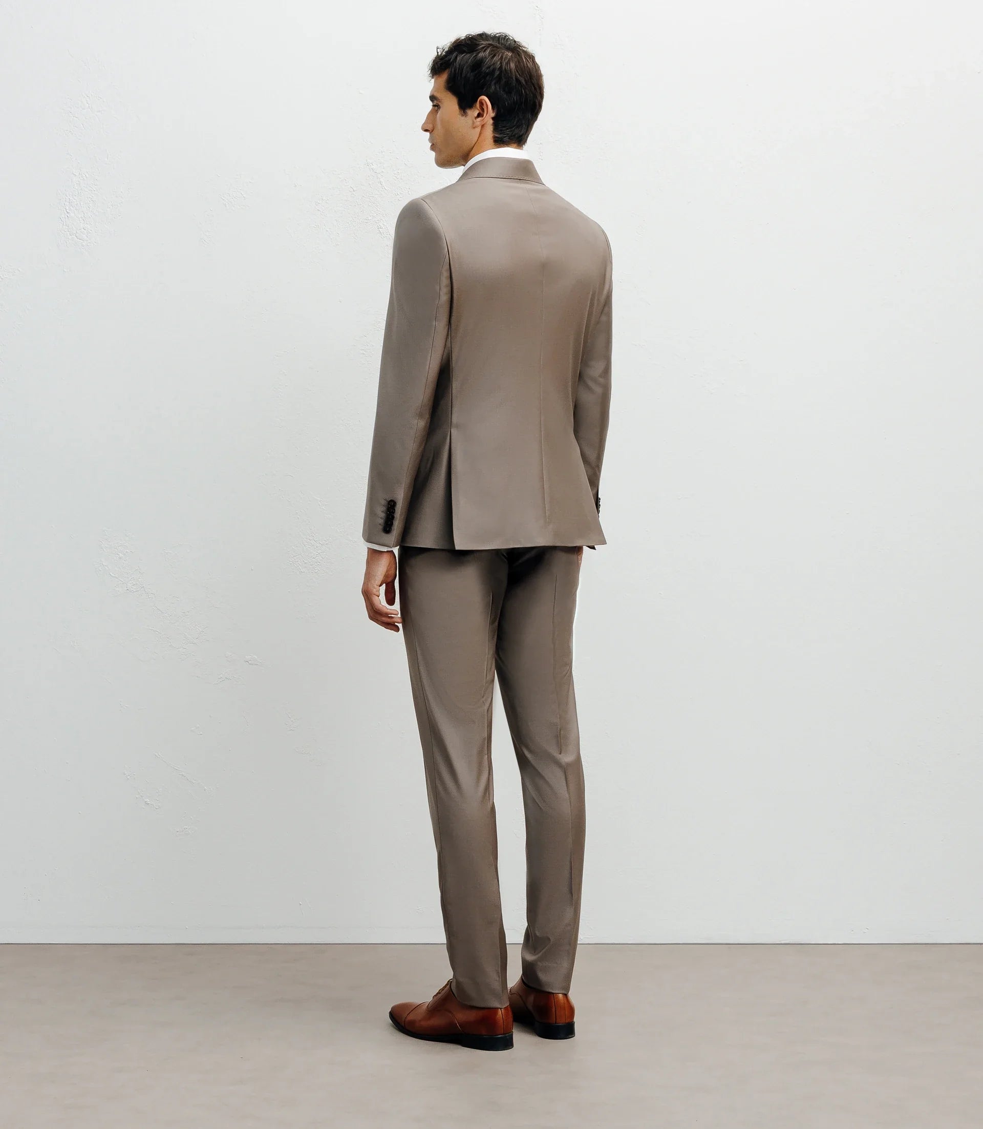 Costume croisé taupe - IZAC