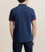 Polo à contraste marine - IZAC