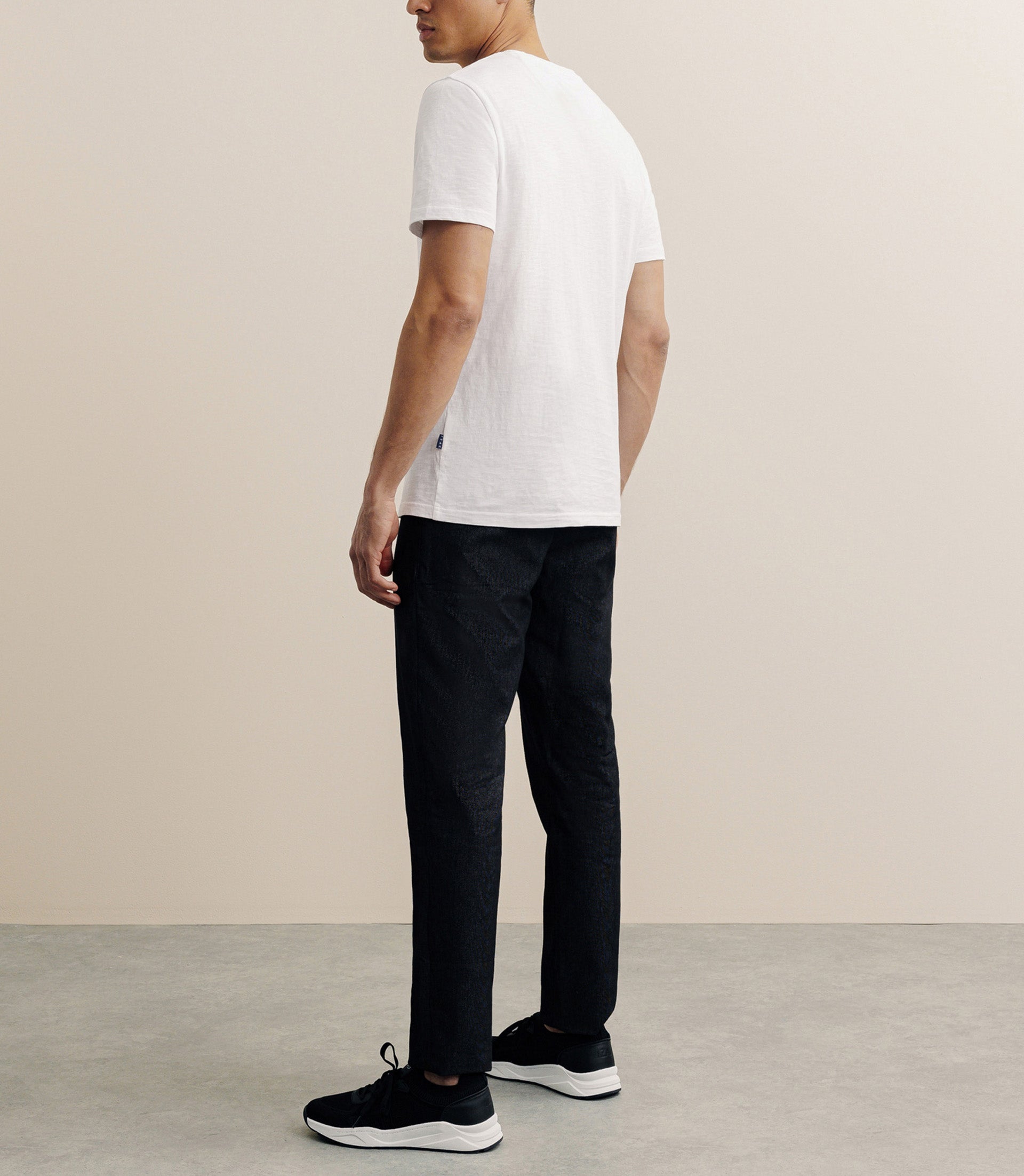 T-shirt col rond blanc - IZAC