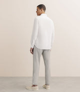 Chemise unie 100% lin blanc - IZAC