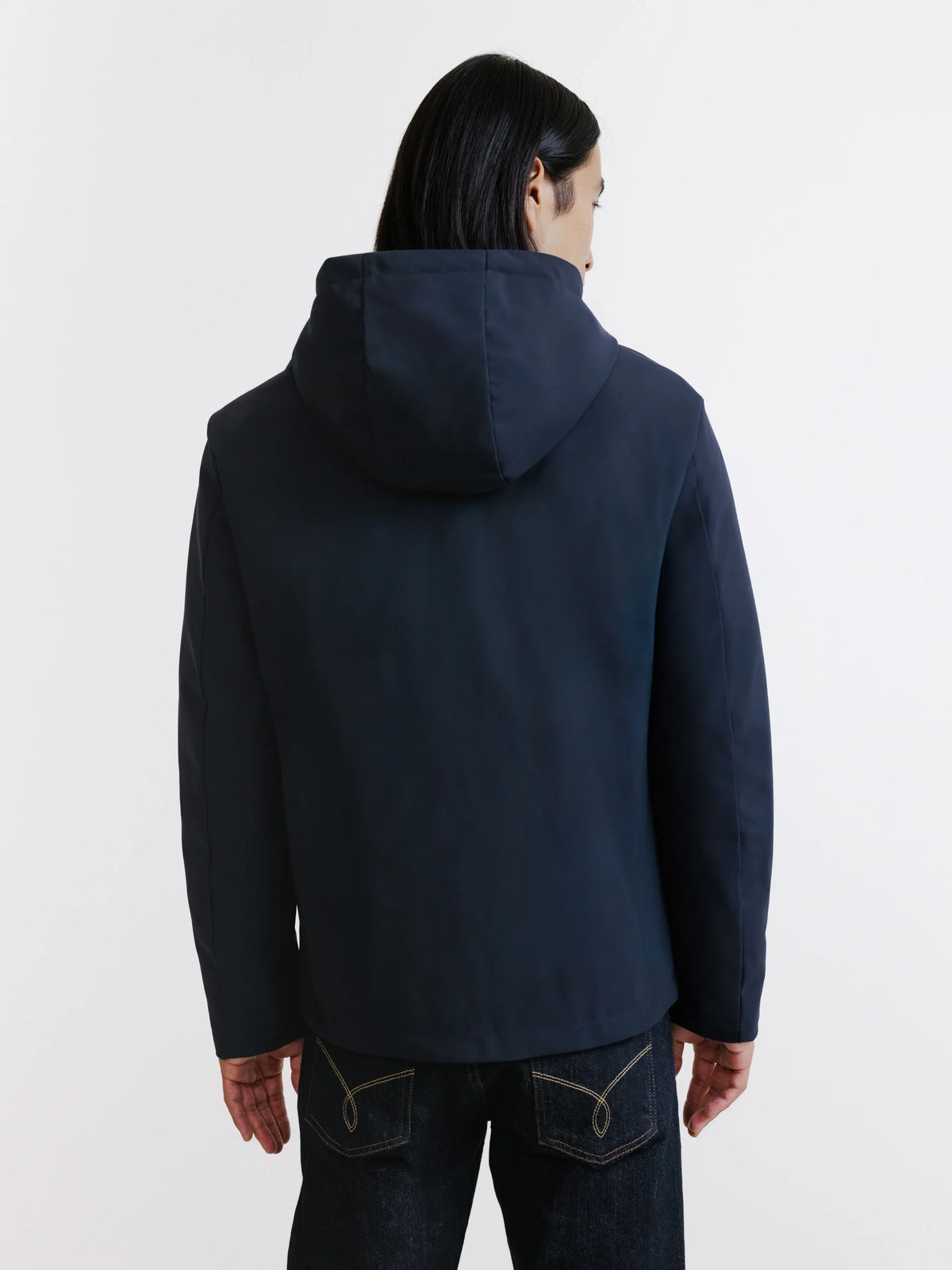 Blouson réversible à capuche marine - IZAC