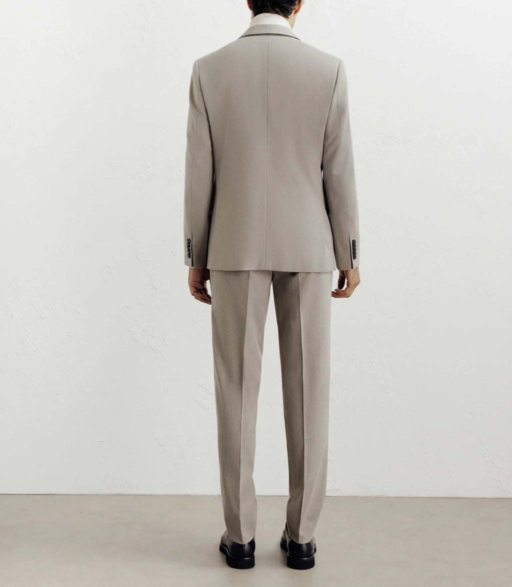 Costume 2 boutons taupe - IZAC