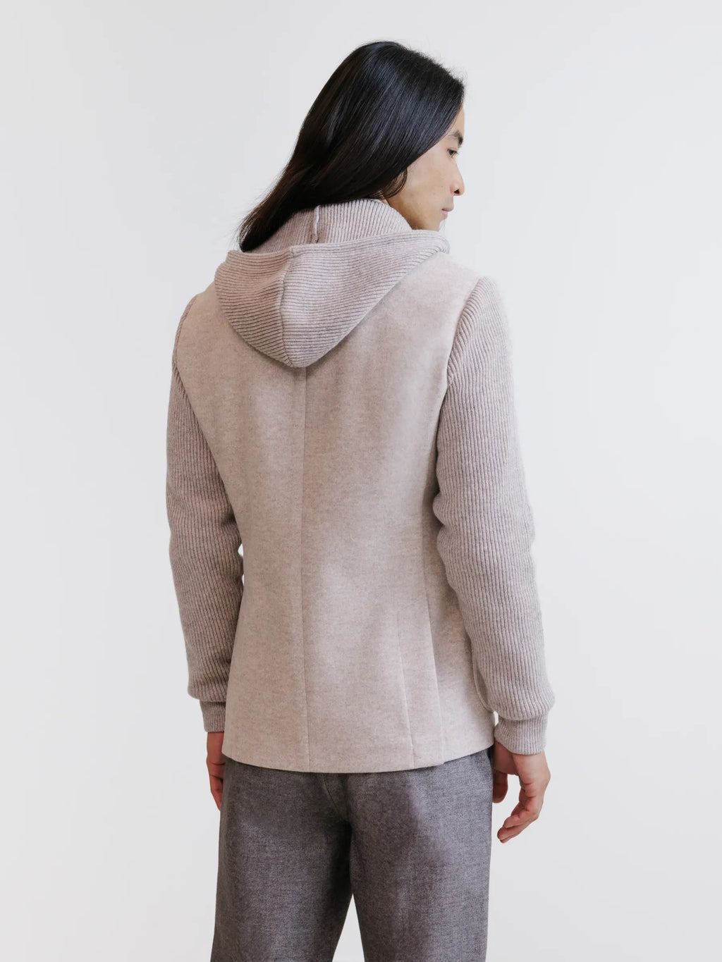 Veste en maille beige - IZAC