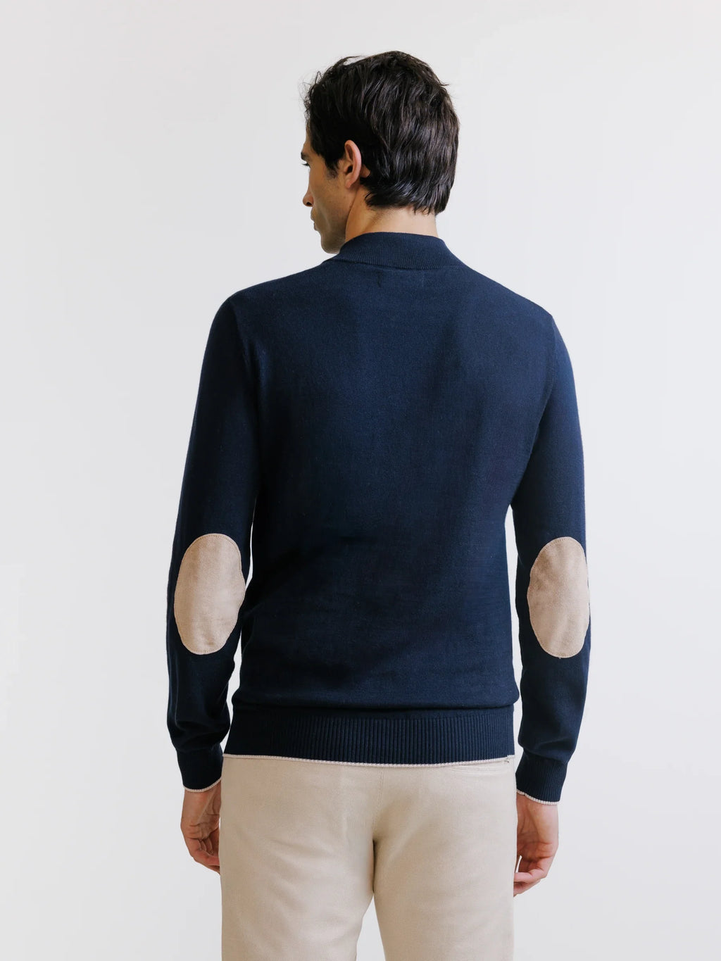 Pull col montant demi zippé marine - IZAC