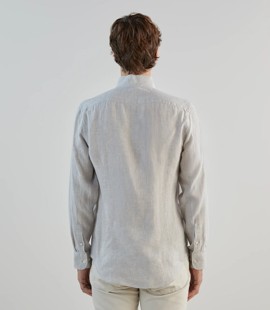 Chemise 100% lin grise - IZAC