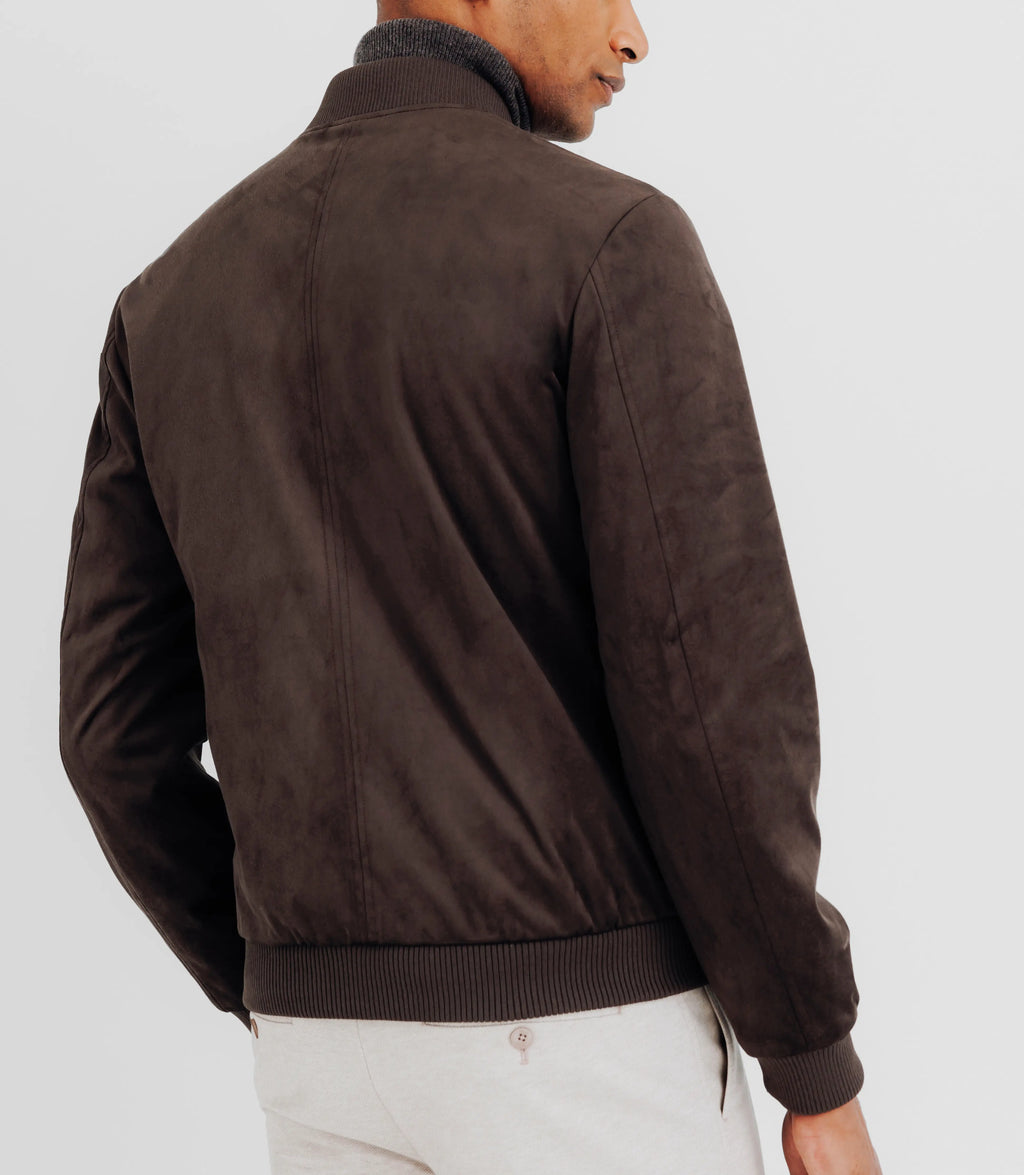 Blouson col teddy marron - IZAC