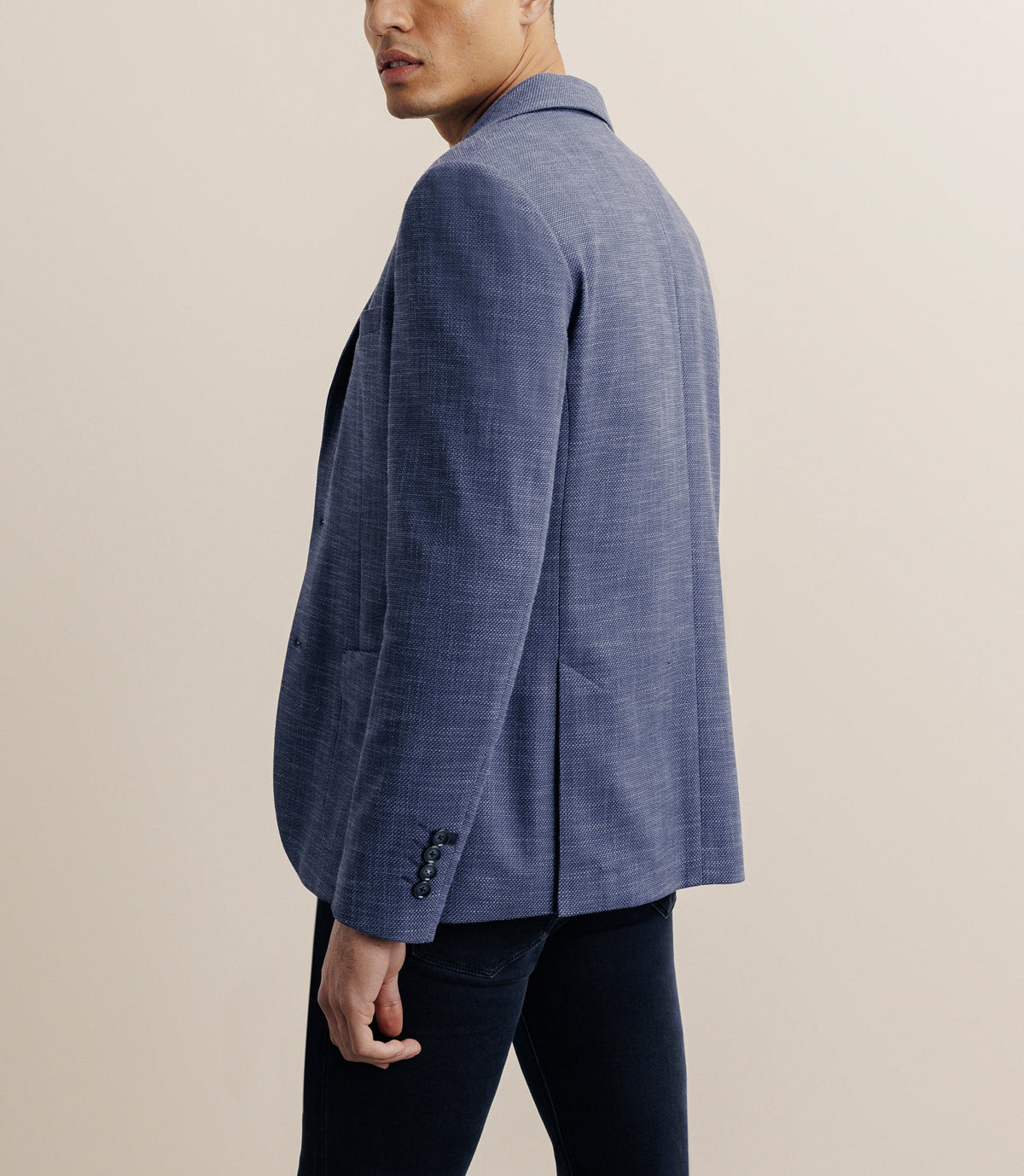 Veste casual 2 boutons bleue - IZAC