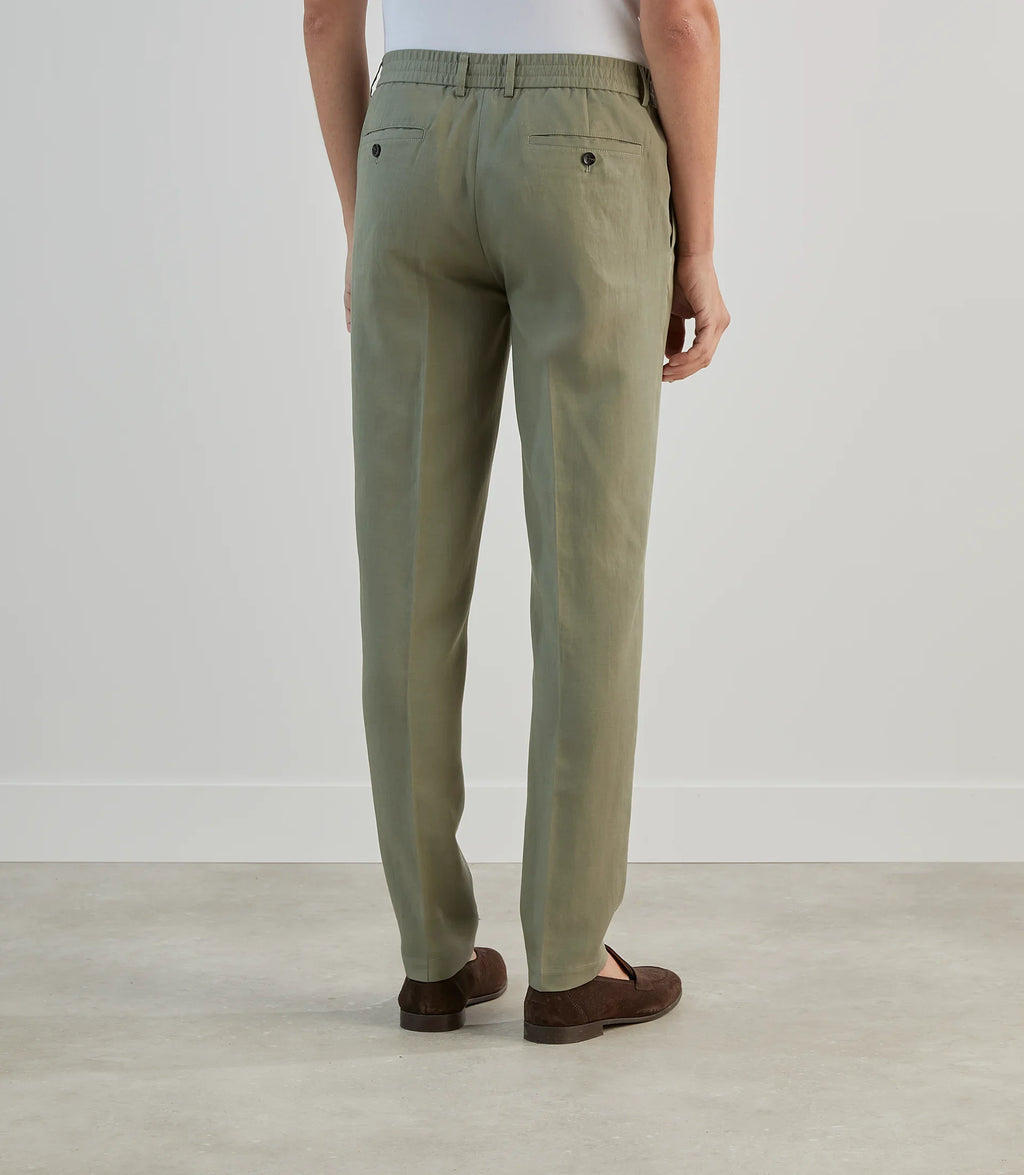 Pantalon casual avec cordon de serrage kaki - IZAC