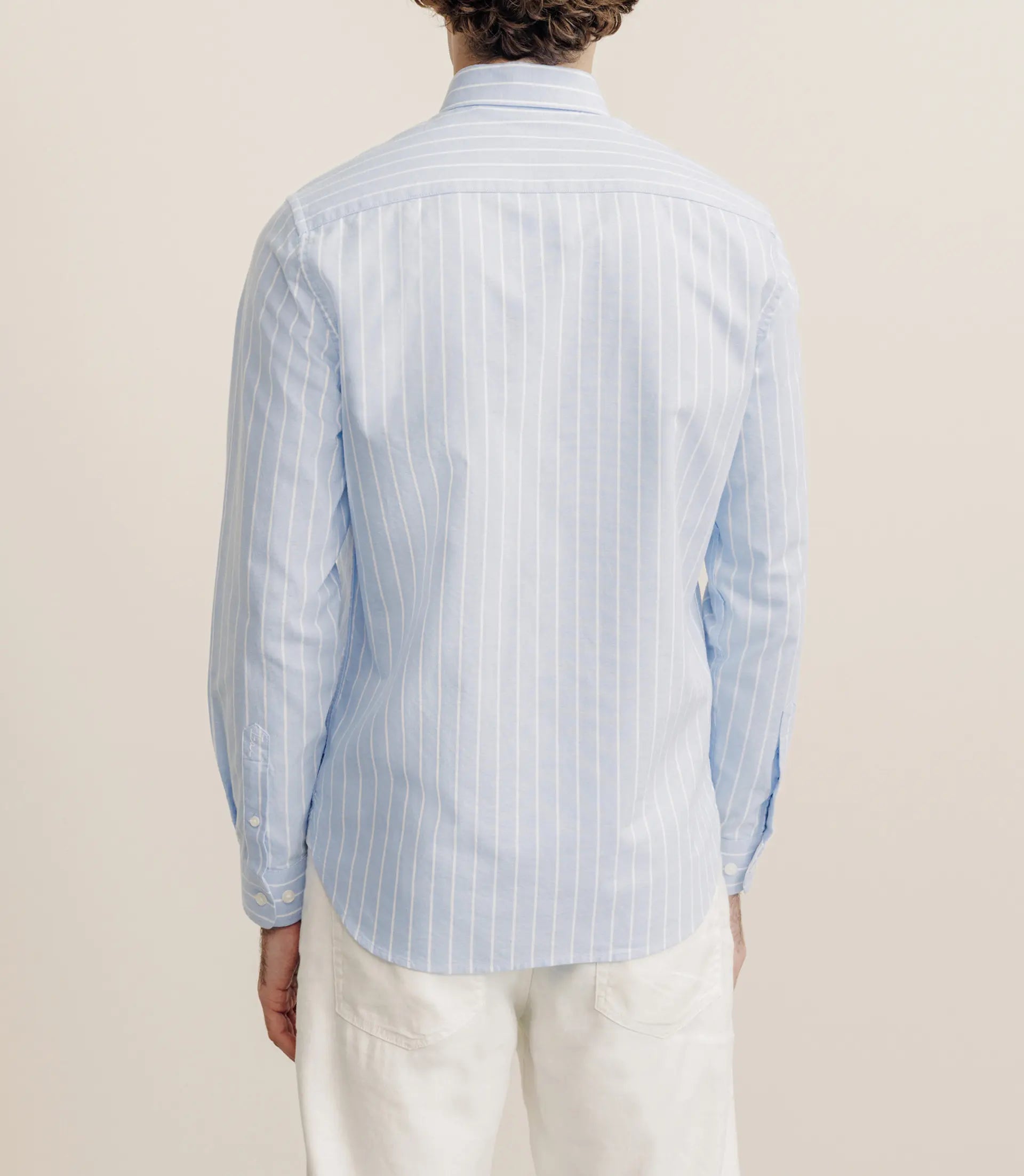 Chemise regular rayée ciel - IZAC