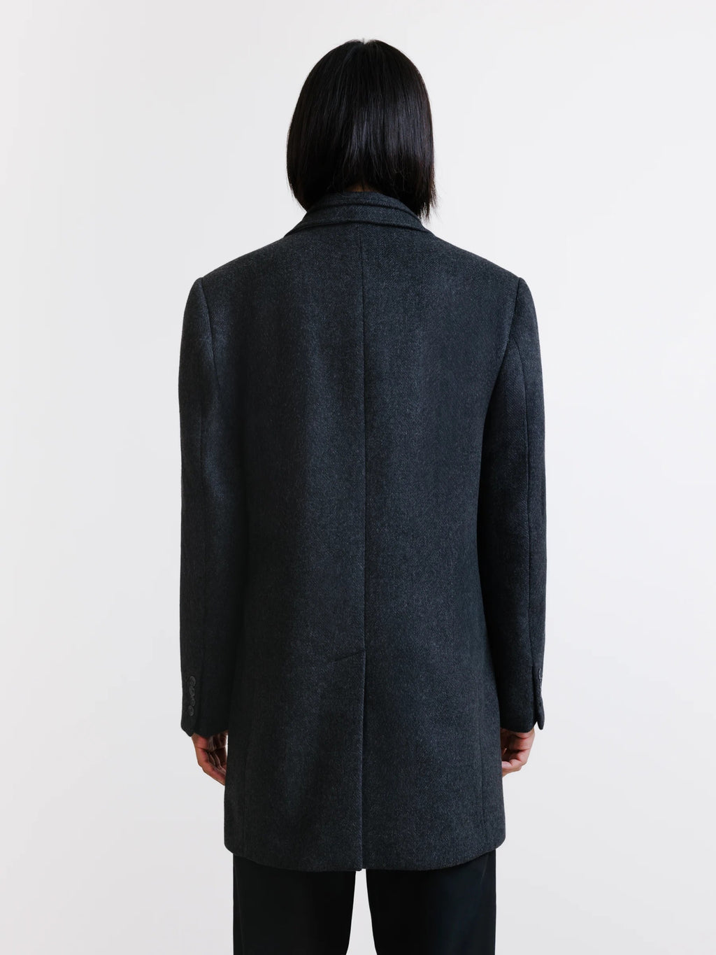 Manteau à parmenture amovible gris foncé - IZAC