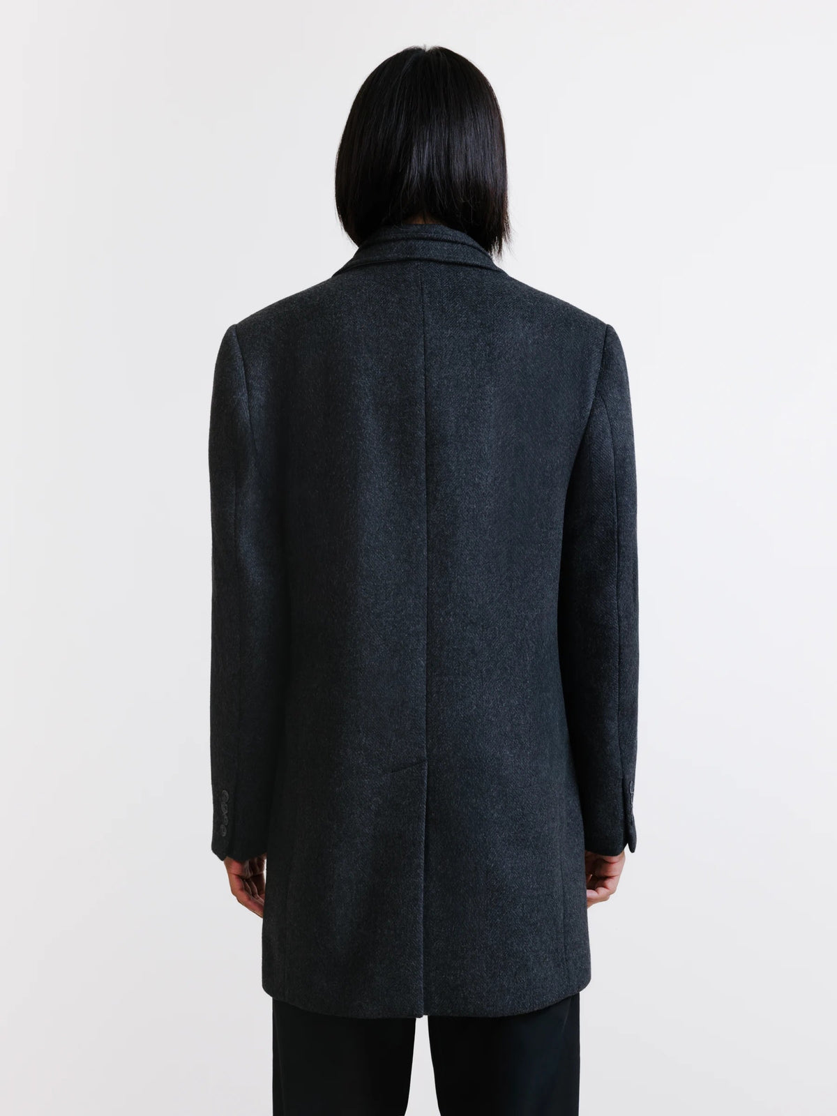 Manteau à parmenture amovible gris foncé - IZAC