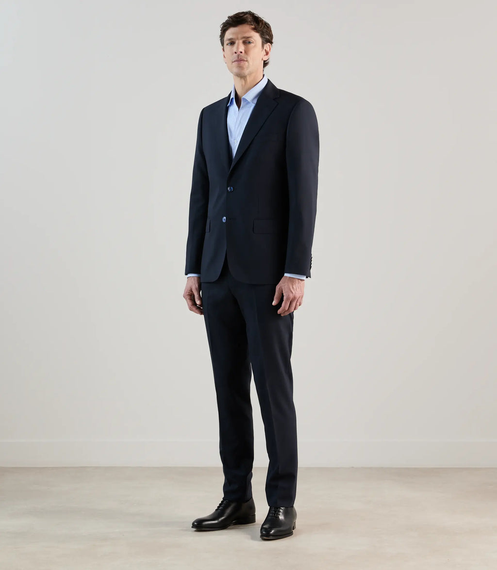 Gilet ville 100% laine bleu marine - IZAC