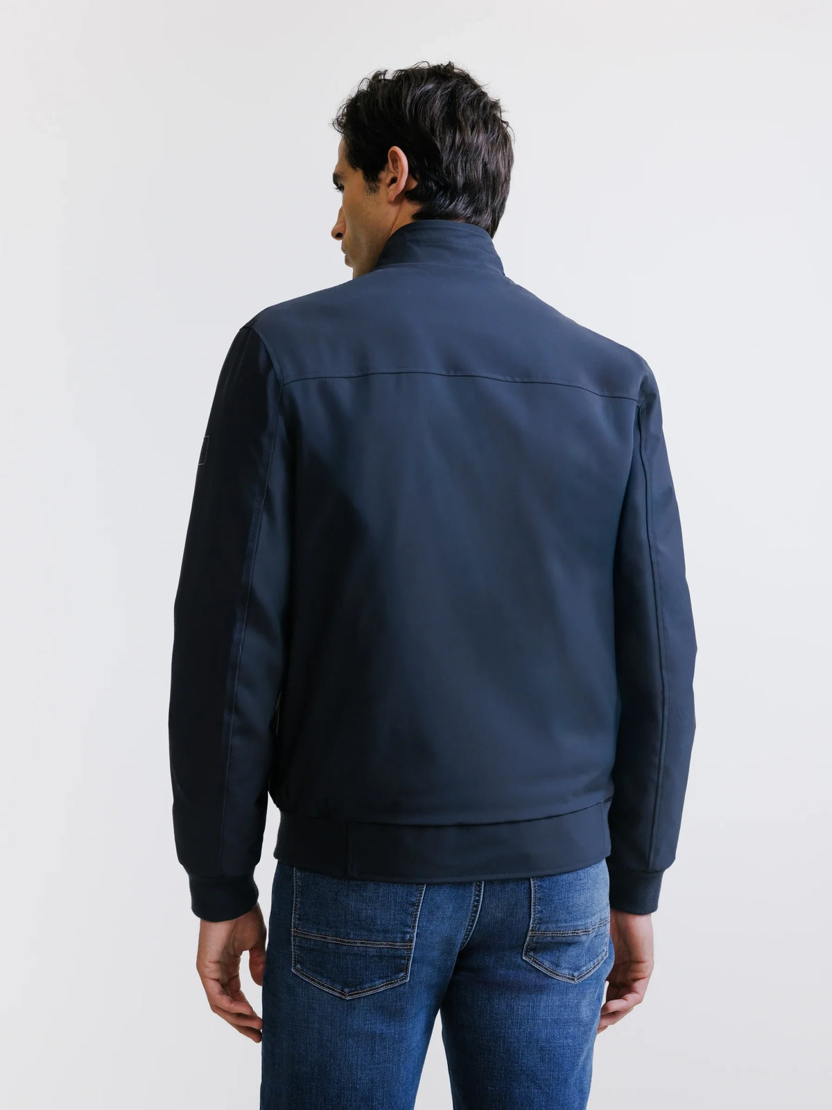 Blouson col montant marine - IZAC