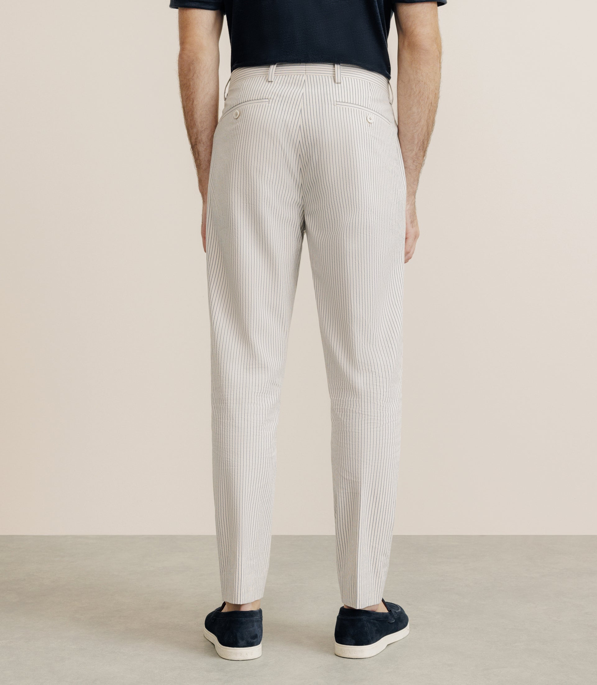 Pantalon ville coupe carotte beige - IZAC