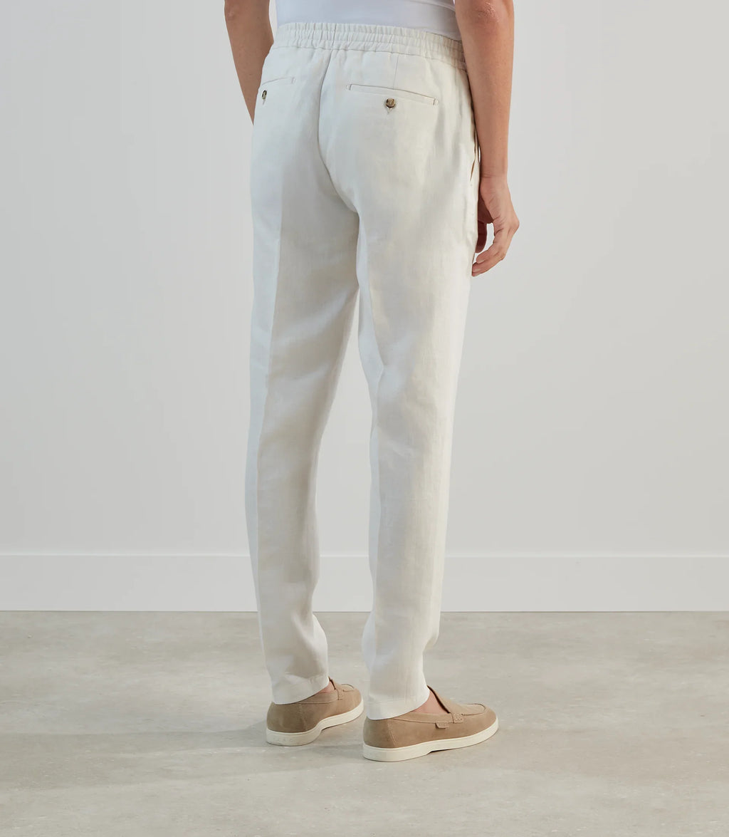 Pantalon ville 100 % lin écru - IZAC