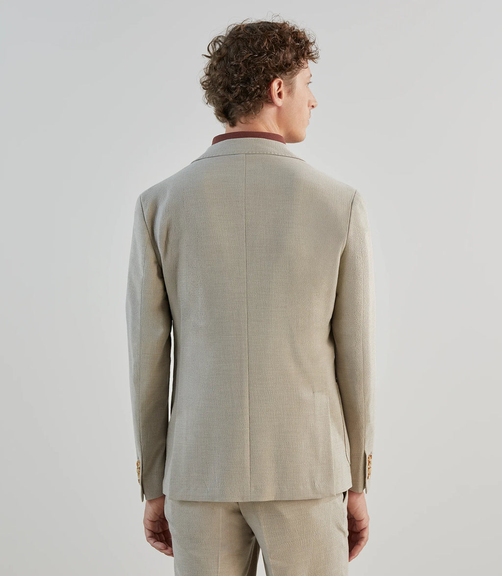 Veste ville seersucker beige - IZAC