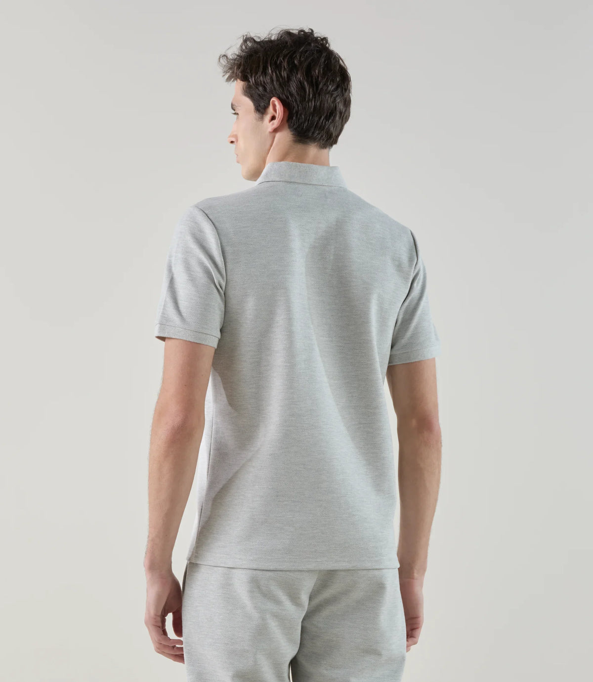 Polo col ouvert gris chiné - IZAC