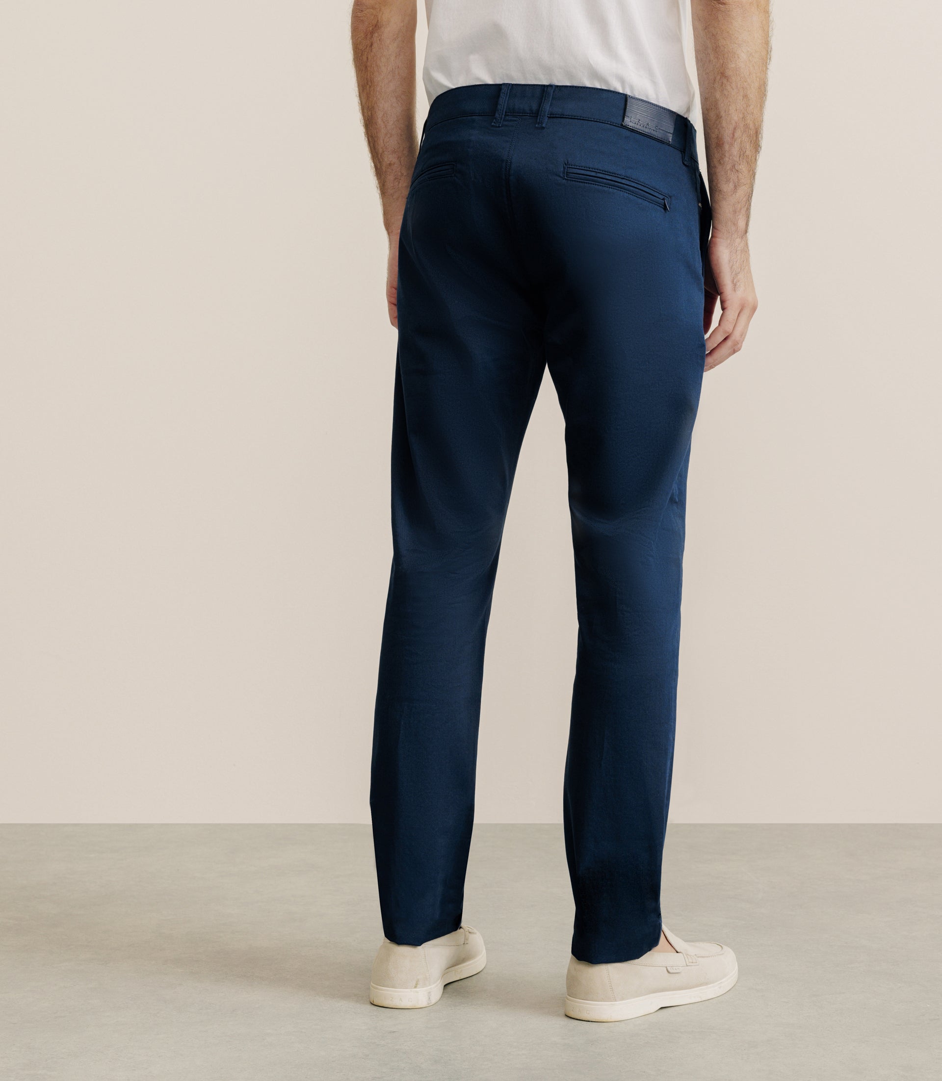 Pantalon satin marine - IZAC