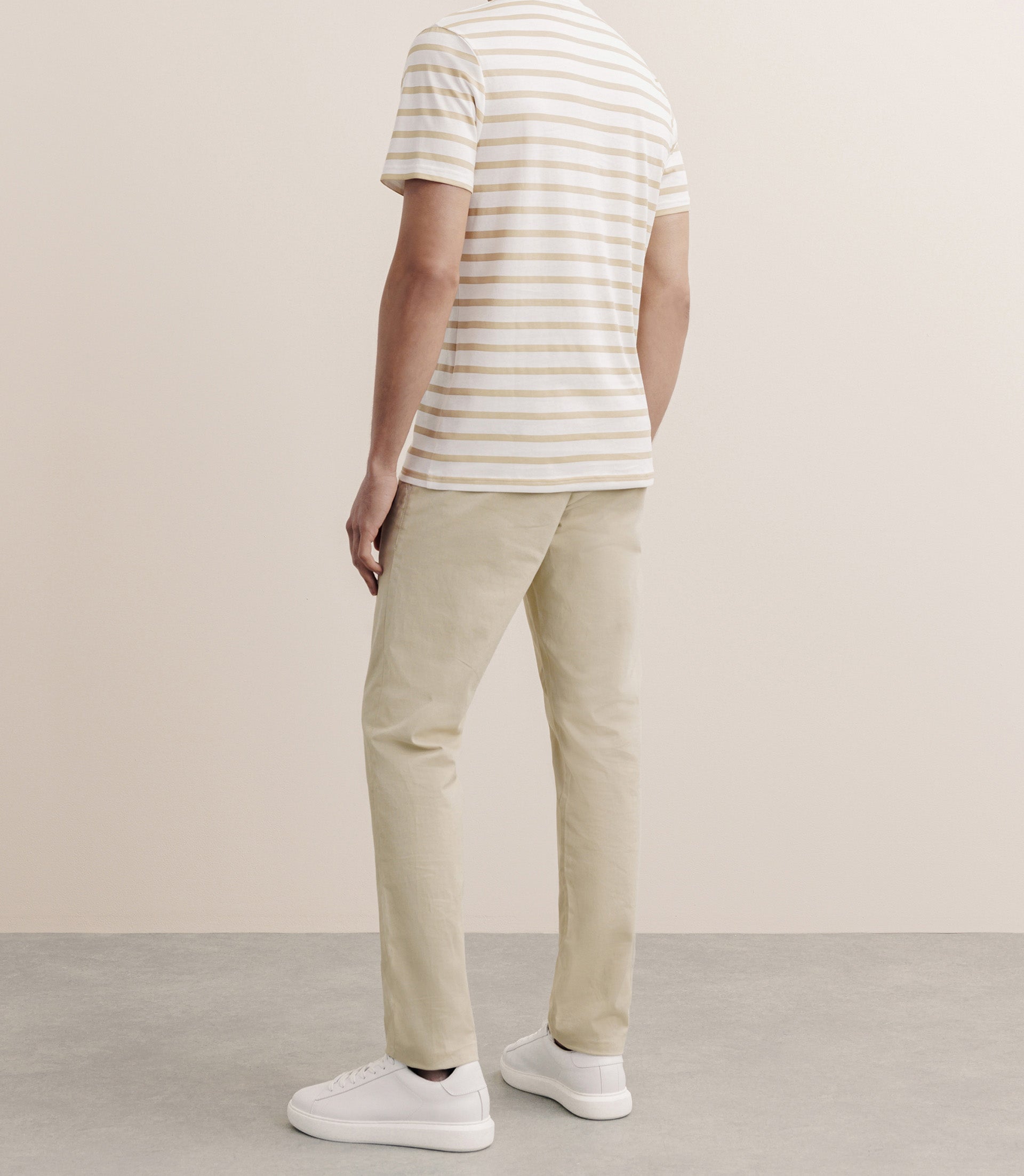 T-shirt marinière camel - IZAC