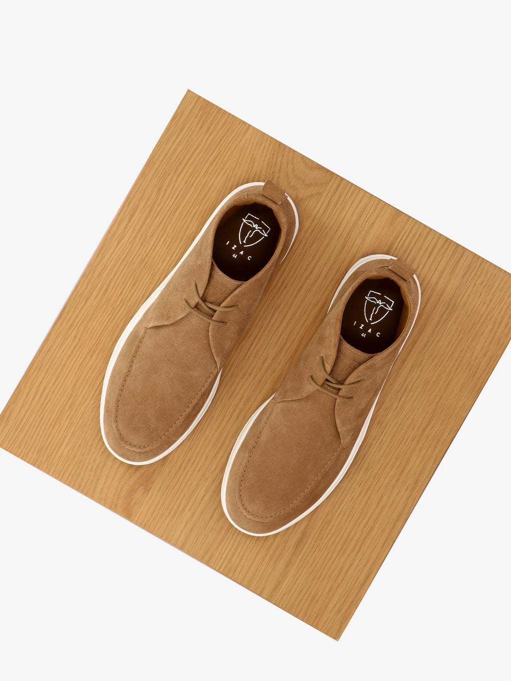Bottines casual en suède camel - IZAC