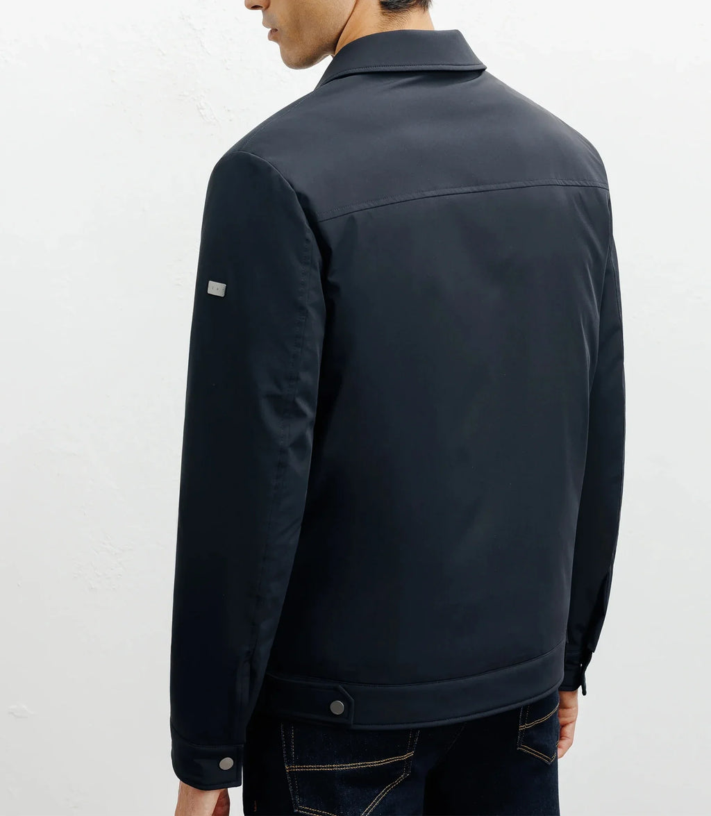 Blouson col chemise marine - IZAC