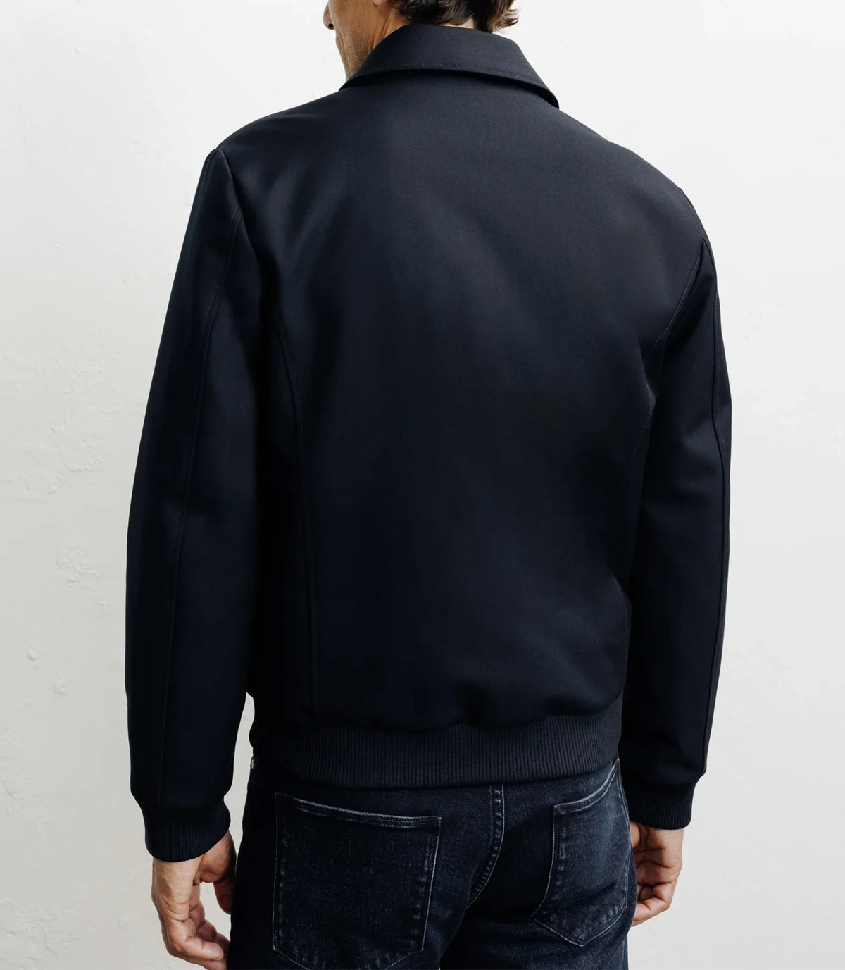 Blouson col chemise marine - IZAC