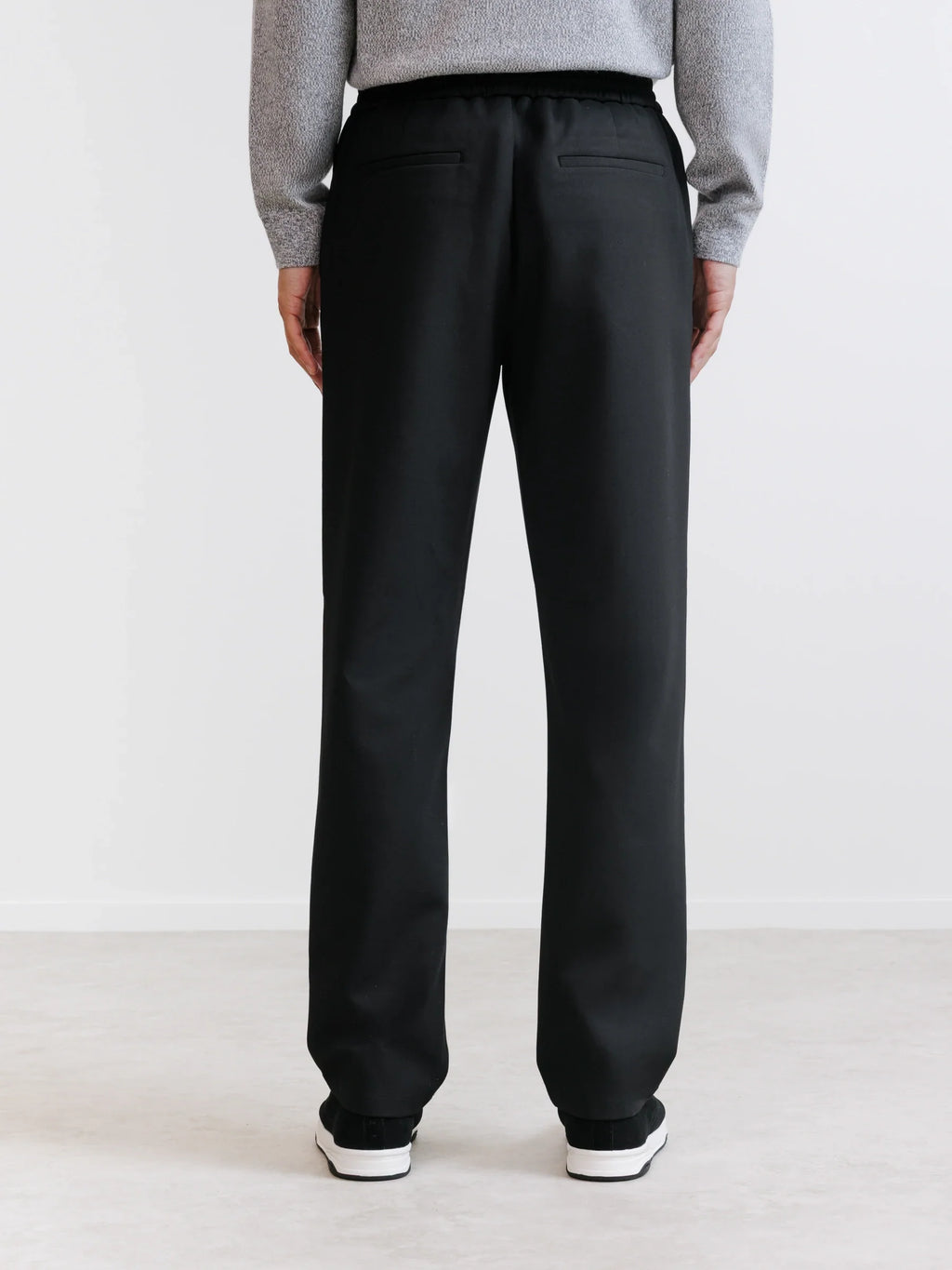 Pantalon à taille élastiquée noir - IZAC