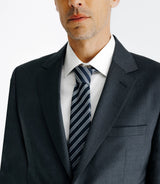 Costume 2 boutons en laine gris - IZAC