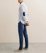 Chemise 100% coton bleue - IZAC