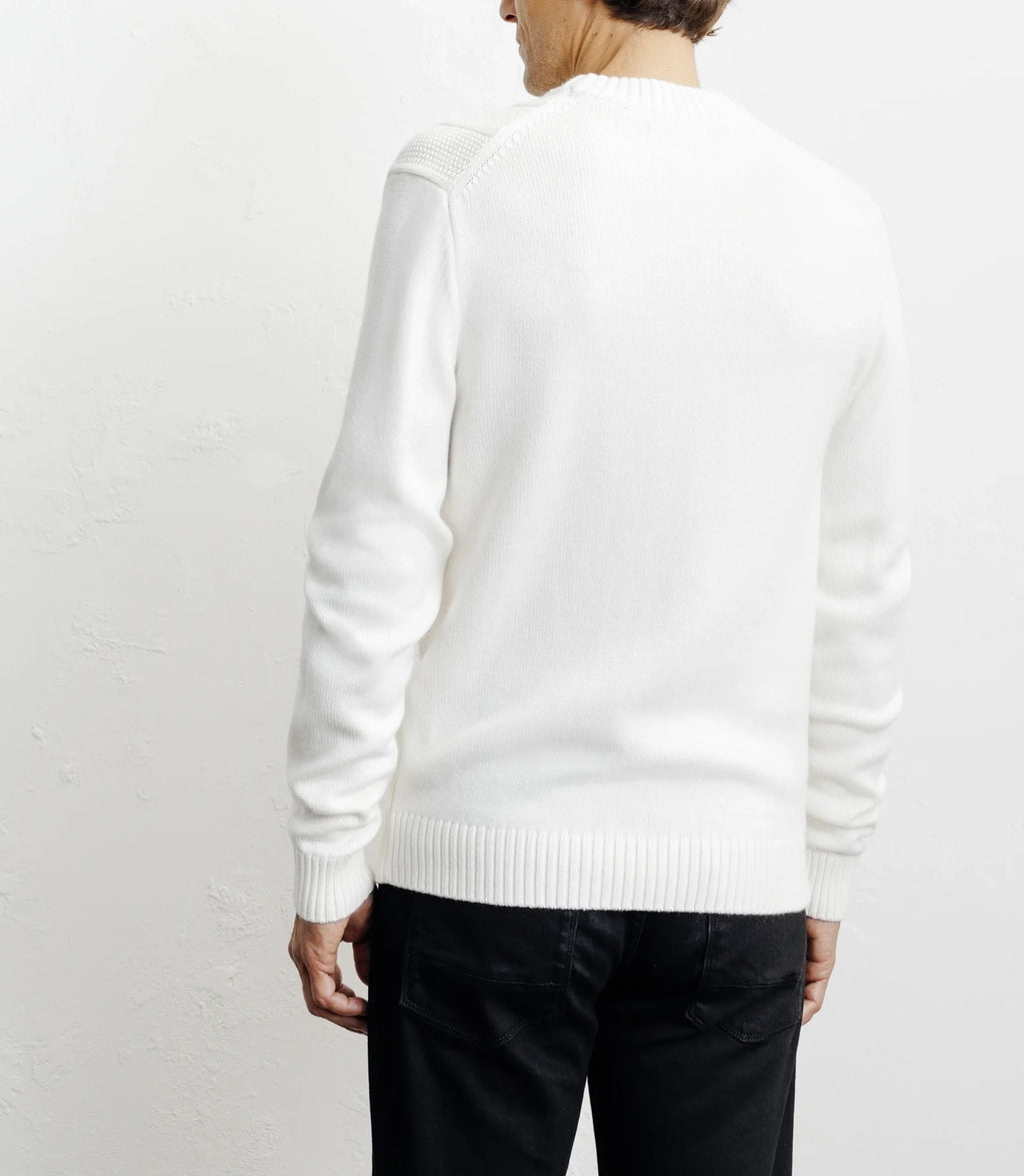 Pull col rond écru - IZAC