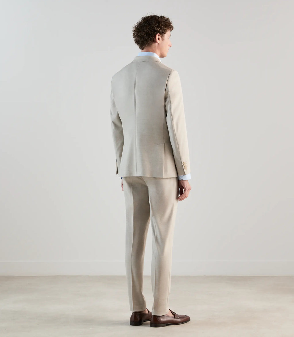 Costume croisé beige - IZAC